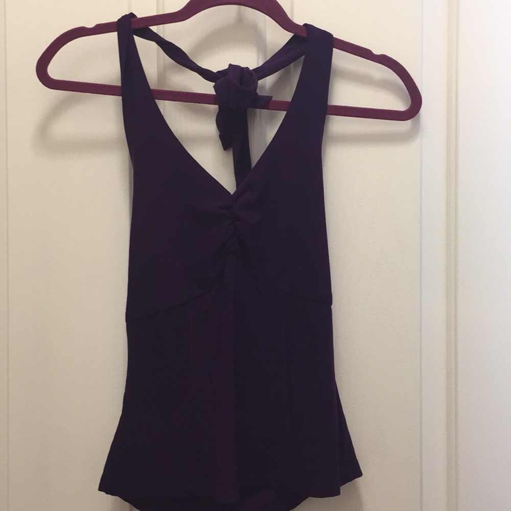 ELLE Purple Halter Top